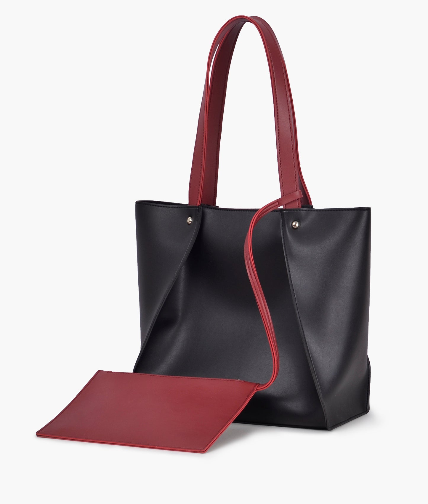 Black shopping tote bag