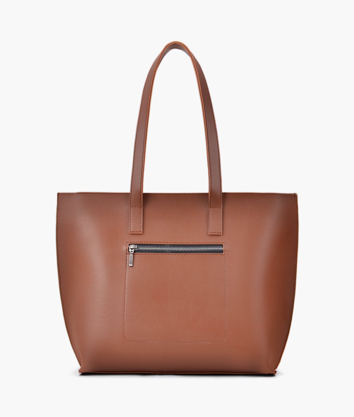 Horse brown long handle tote bag