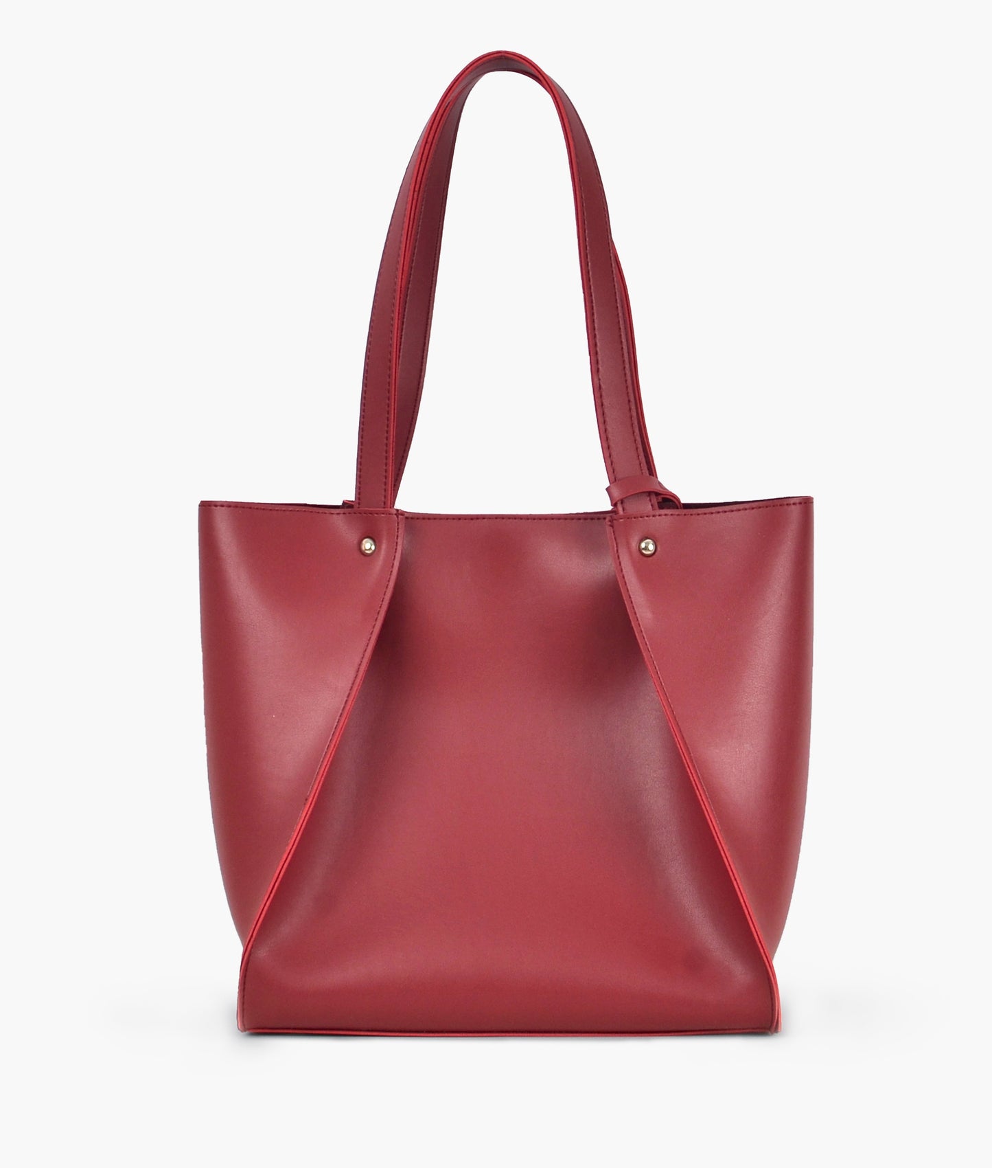 Maroon shopping tote bag