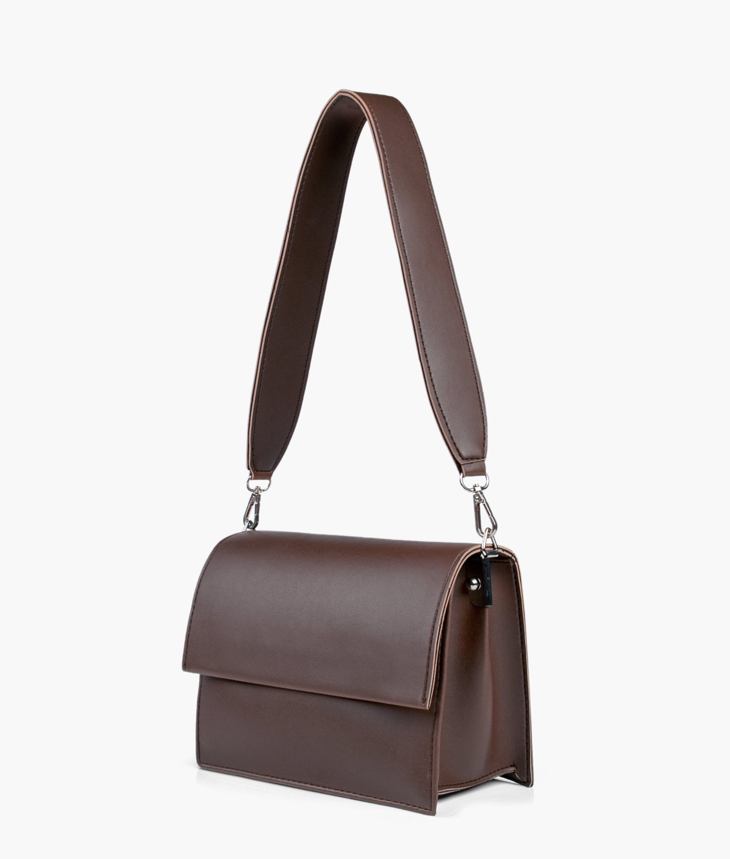 Dark brown mini cross-body bag